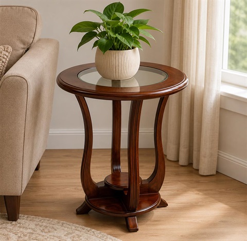 میز تلفن چوبی لاله کد 351